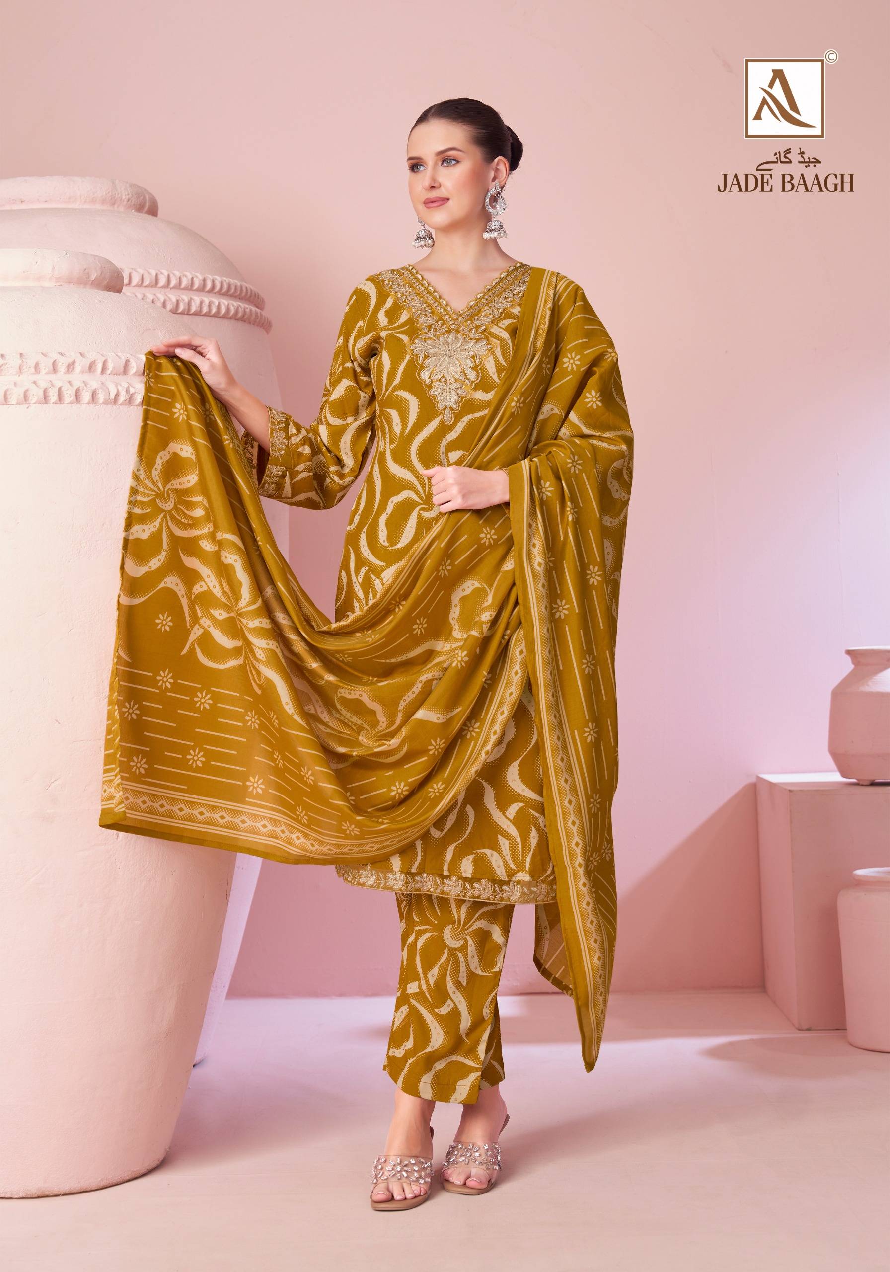 JADE BAGH By ALOK SUIT 01 To 06 Series Stylish Beautiful Colourful Pure Viscose Reyon Dresses At Wholesale Price